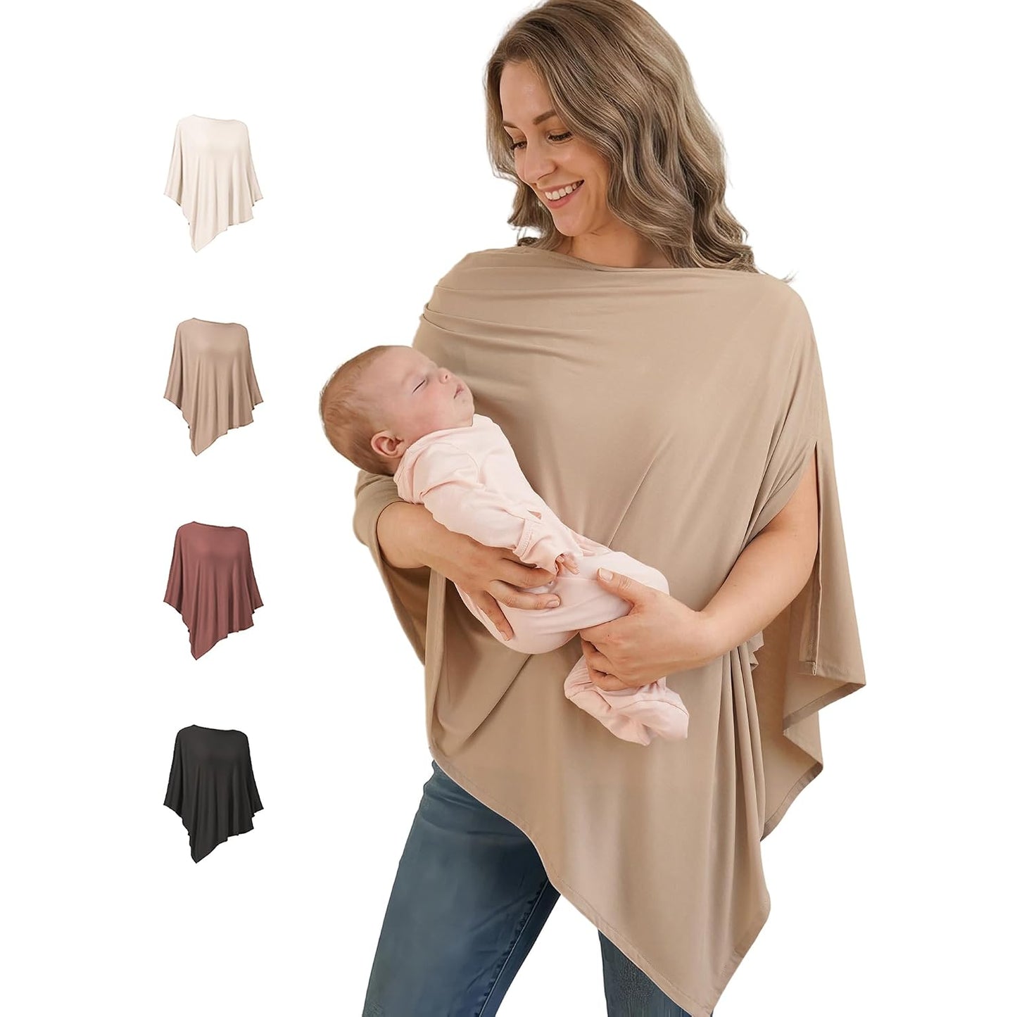 Poncho de Lactancia en Bambú 360° (Multiusos)