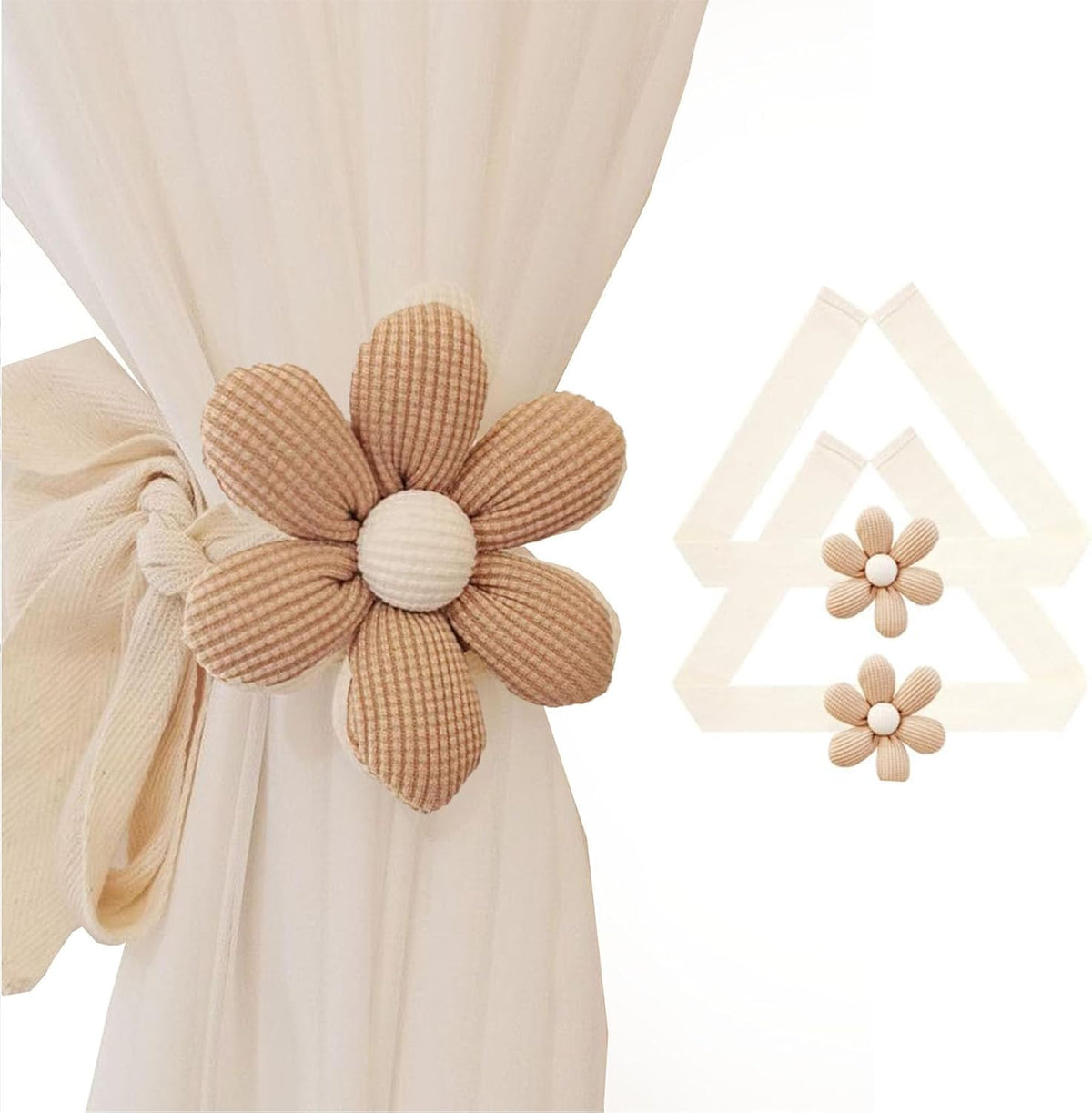 Sujetador para Cortinas de Flores - Set x2