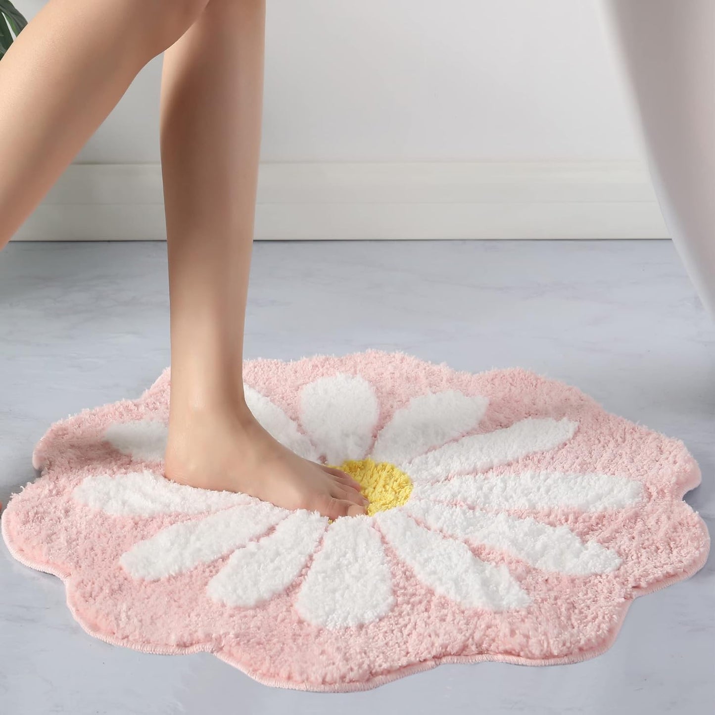 Alfombra de Baño en Forma de Flor