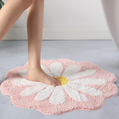 Alfombra de Baño en Forma de Flor