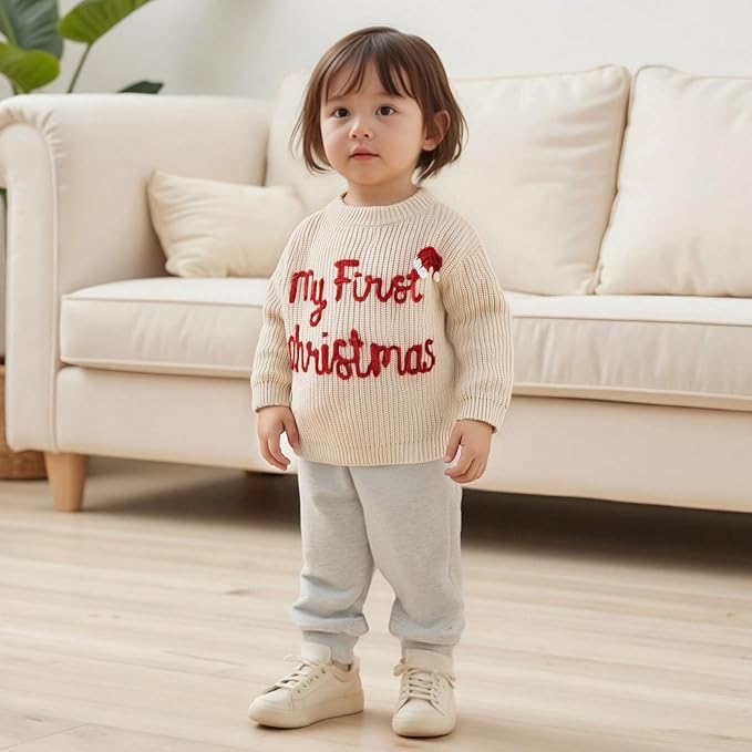 Suéter Tejido “My First Christmas”