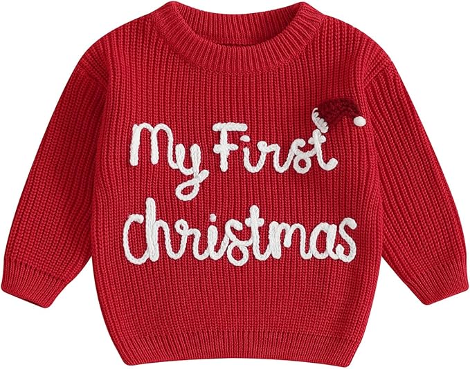 Suéter Tejido “My First Christmas”