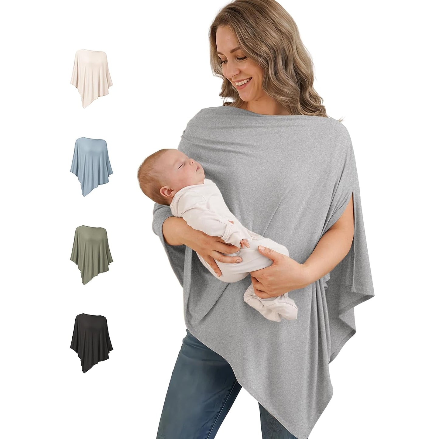 Poncho de Lactancia en Bambú 360° (Multiusos)