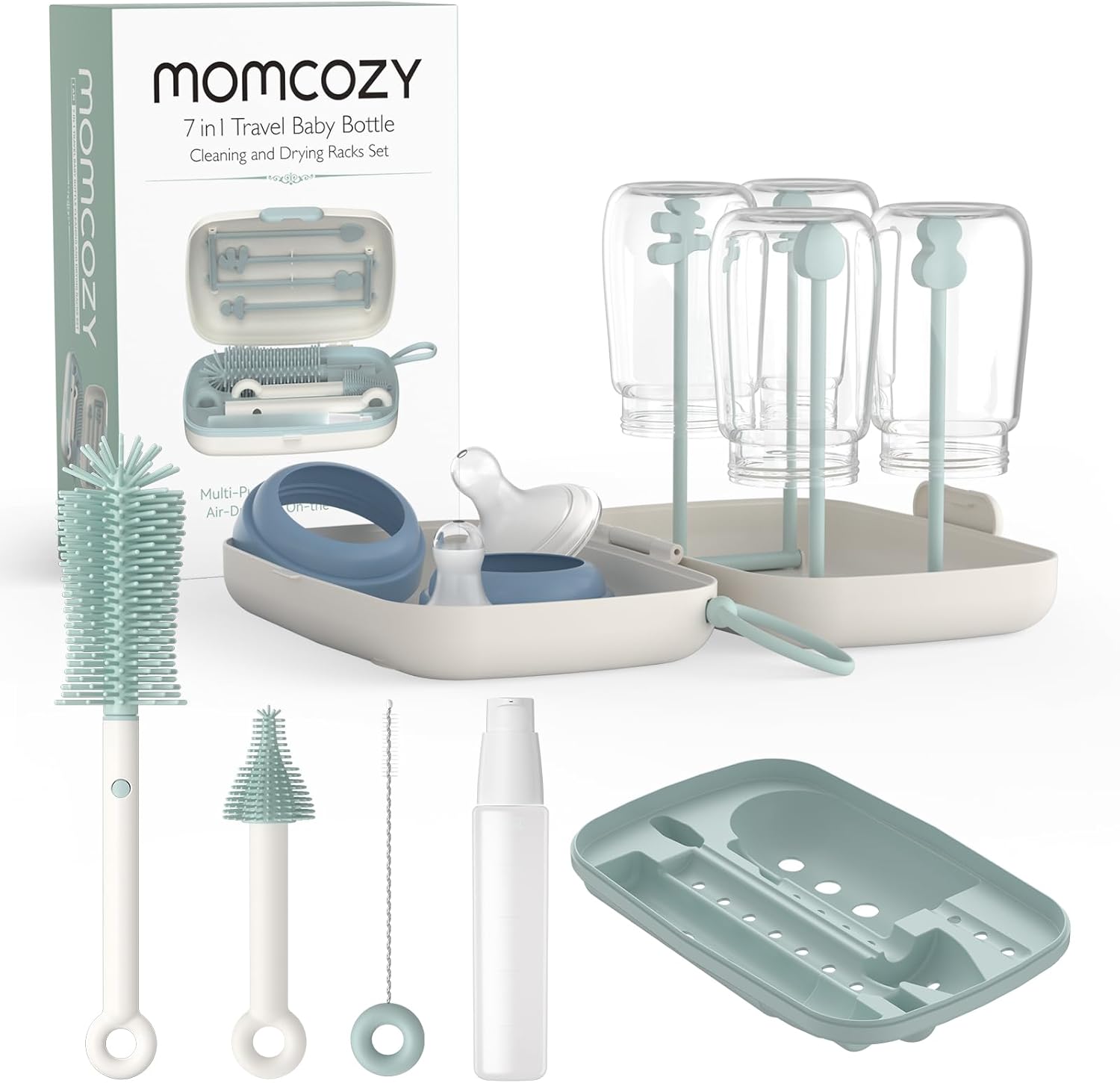 Set limpieza biberones verde