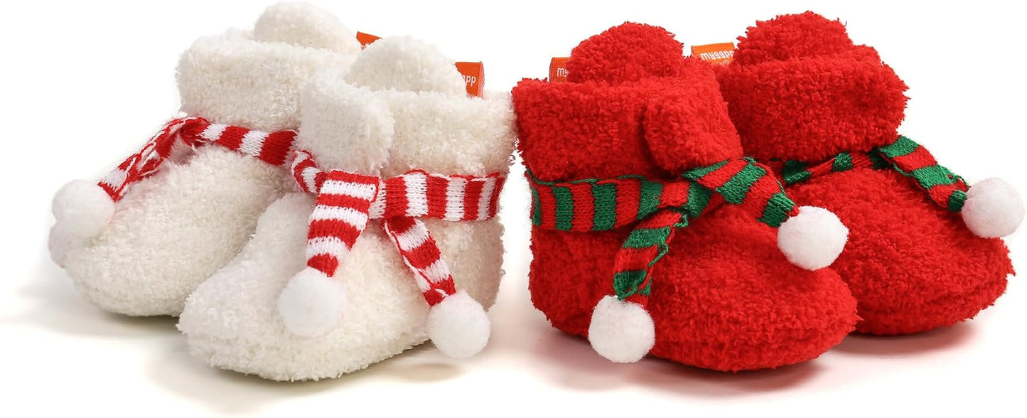 Zapatos Navideños con Bufanda