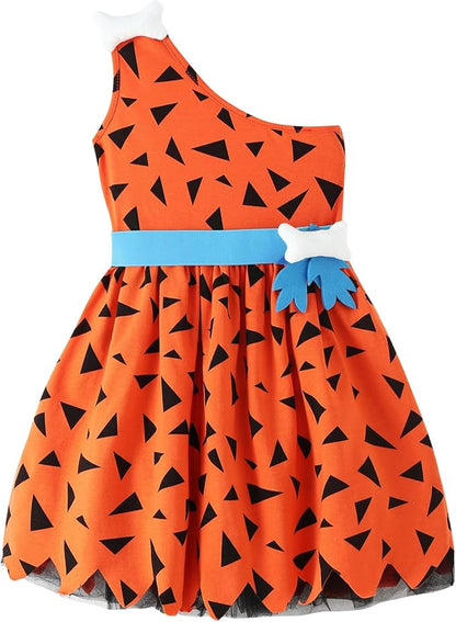 Disfraz Set de Bamm-Bamm para Bebé Niña