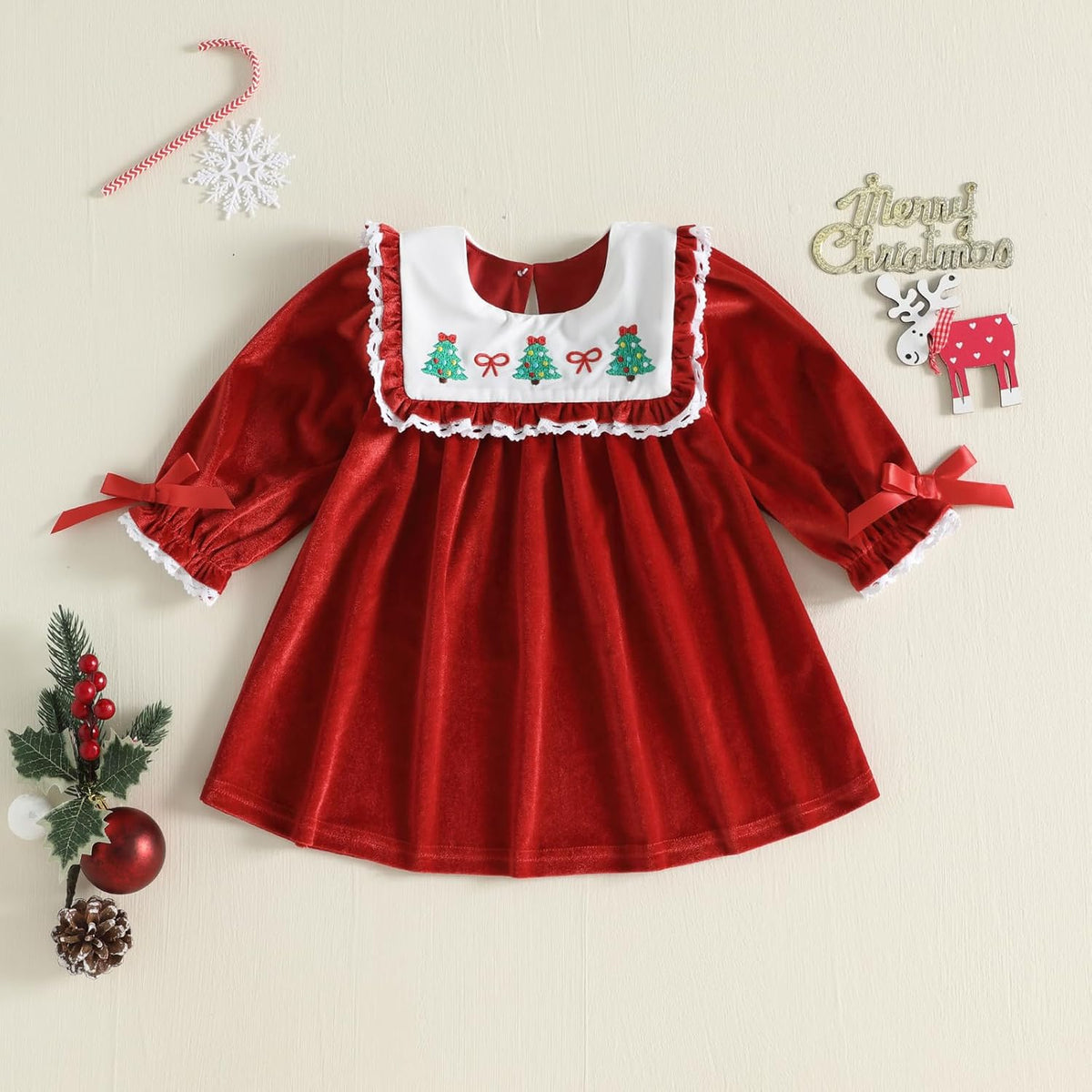 Vestido Zoe Arbolitos de Navidad
