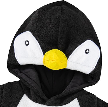 Disfraz de Pingüino para Bebé con Mameluco, Capucha y Zapatos
