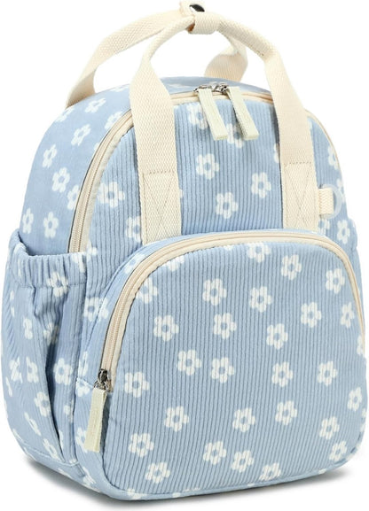 Morral floral azul