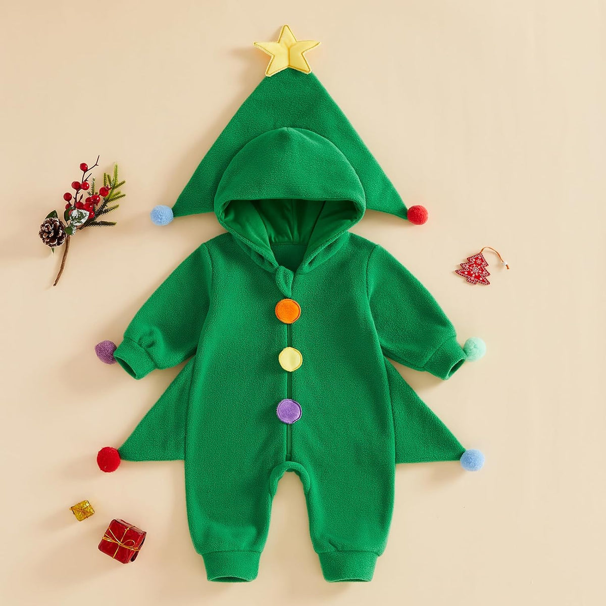 Mameluco Arbolito Benjamín - Verde