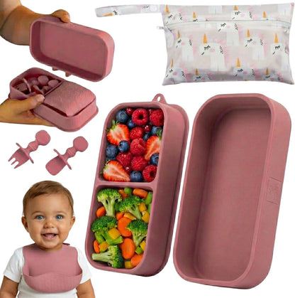 Set de Alimentación de Silicona para Viaje