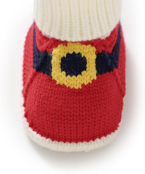 Botines Navideños Tejidos de Santa