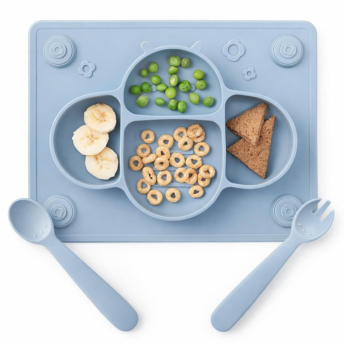 Plato / Individual para Bebé con Cubiertos