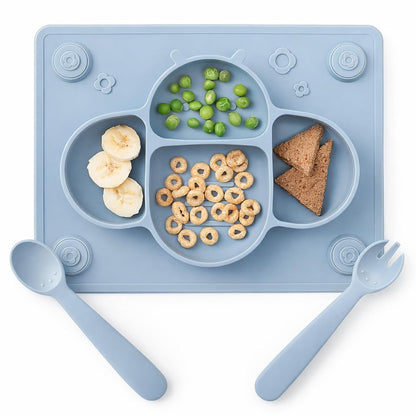 Plato / Individual para Bebé con Cubiertos