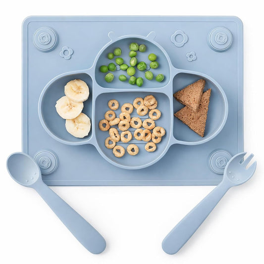Plato / Individual para Bebé con Cubiertos