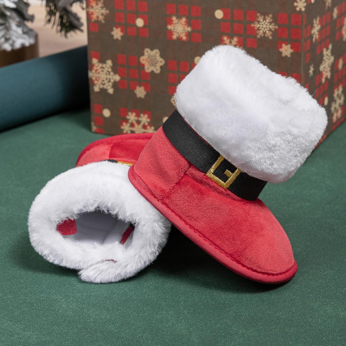 Botas de Santa con Peluche