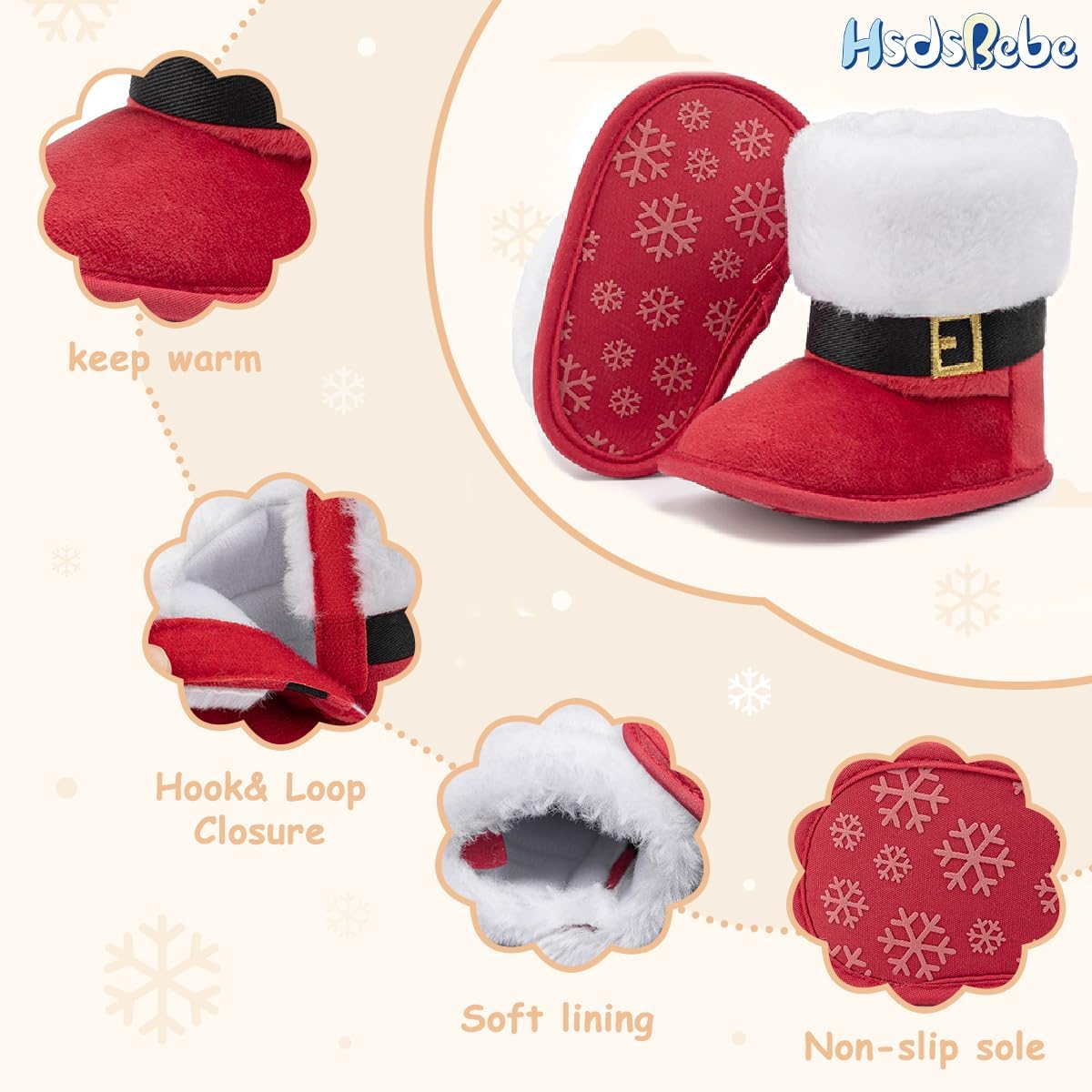 Botas de Santa con Peluche
