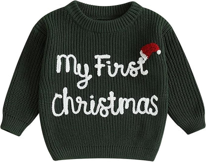 Suéter Tejido “My First Christmas”