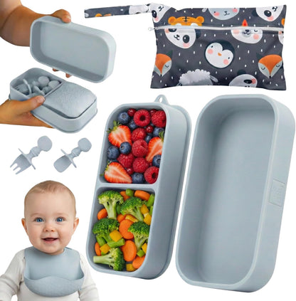 Set de Alimentación de Silicona para Viaje