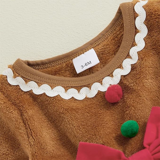 Vestido Y Diadema de Navidad Chistmas Cookie
