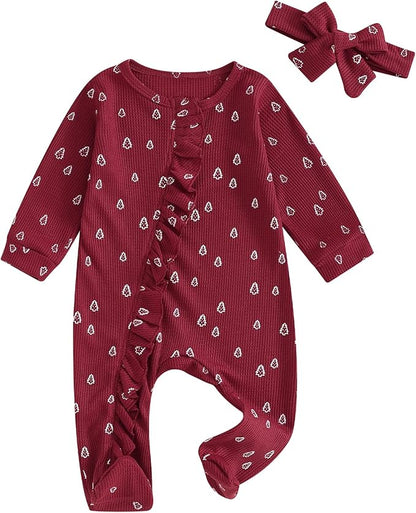 Set Mameluco con Diadema Little Trees