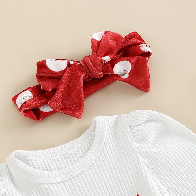 Conjunto “My 1st Christmas” de 3 Piezas para Bebé Niña