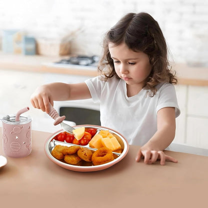 Juego de Alimentación para Bebé 6 en 1 de Acero Inoxidable