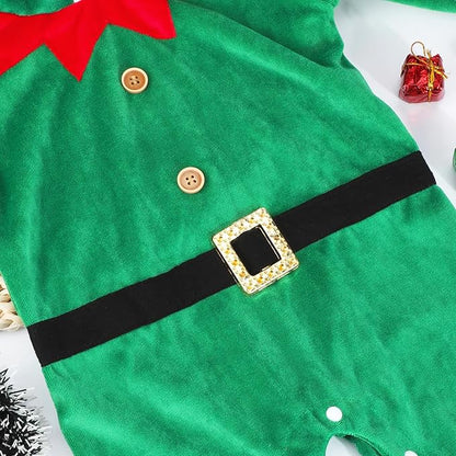Mameluco con Capucha Elfo Navideño