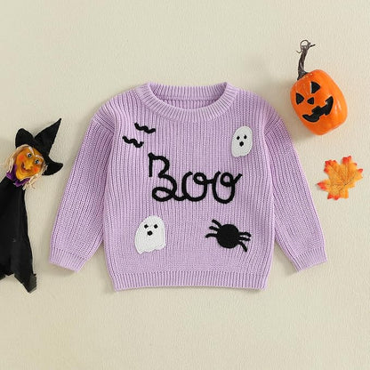 Suéter Tejido Scary Boo Fantasma
