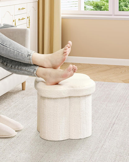 Puff Mushy Almacenamiento con Encanto en Forma de Flor