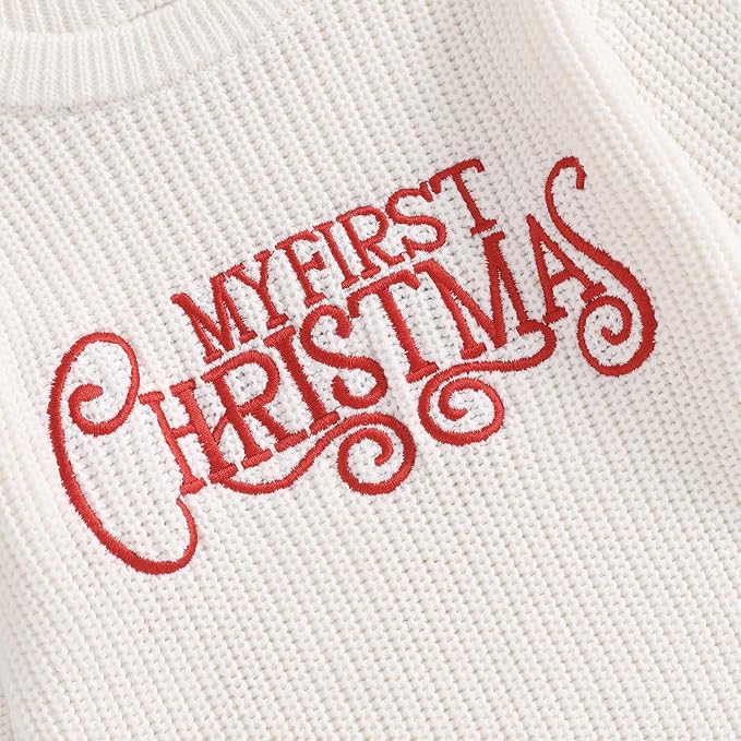Mameluco Tejido "My First Christmas"