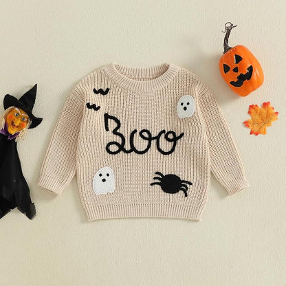 Suéter Tejido Scary Boo Fantasma