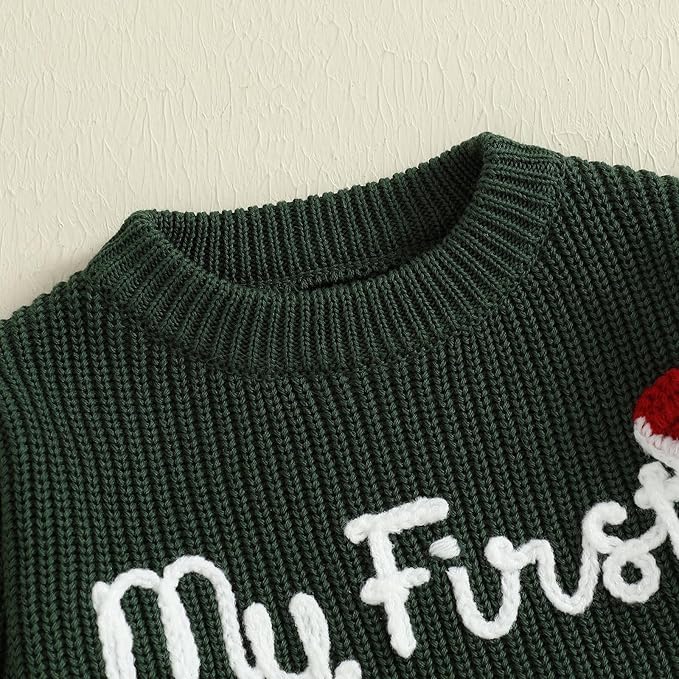 Suéter Tejido “My First Christmas”