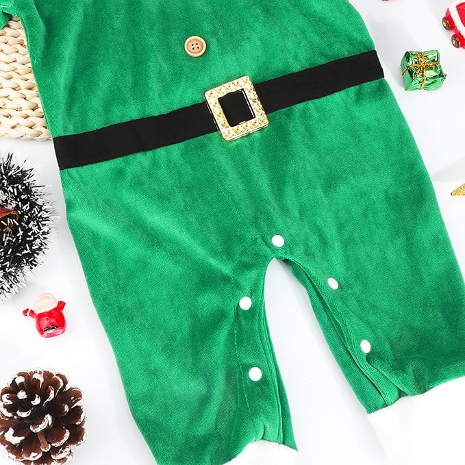 Mameluco con Capucha Elfo Navideño