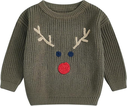 Suéter Tejido de Reno para Bebé