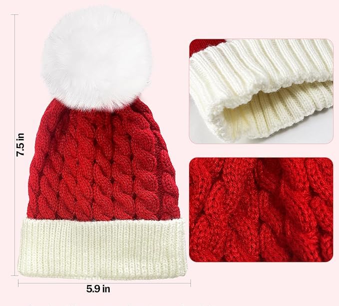 Gorro Tejido de Navidad Noel