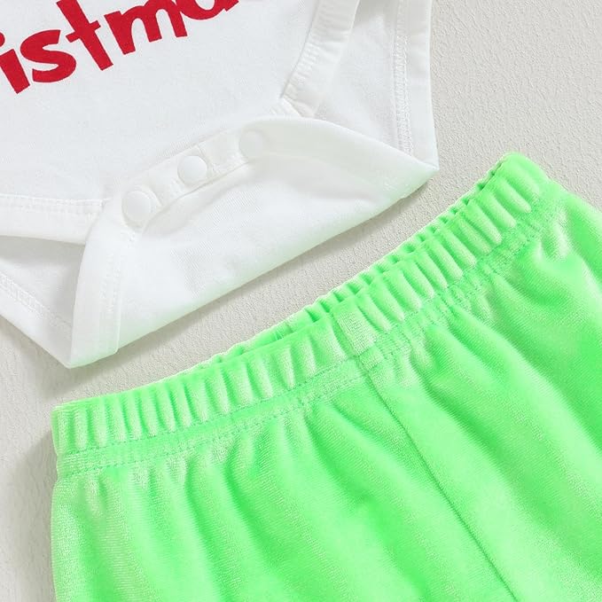 Set Navideño Mameluco, Pantalón y Diadema