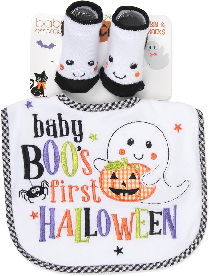 Set Babero y Medias My First Halloween