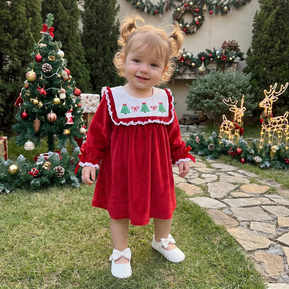 Vestido Zoe Arbolitos de Navidad