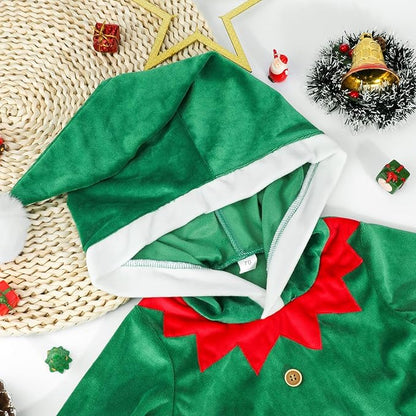 Mameluco con Capucha Elfo Navideño