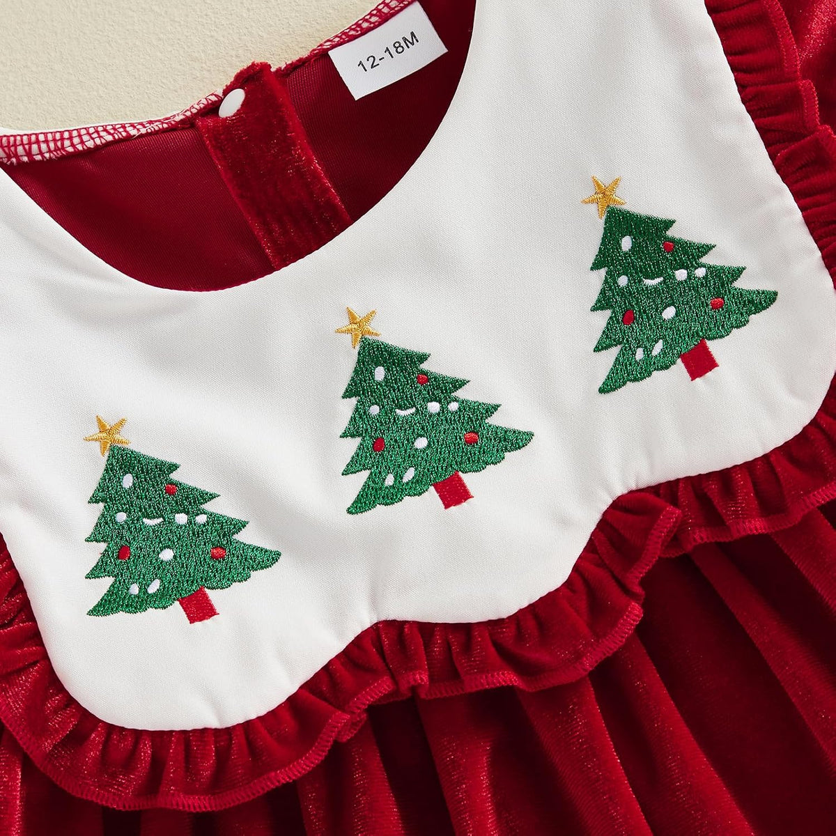 Vestido Celeste de Terciopelo - Rojo