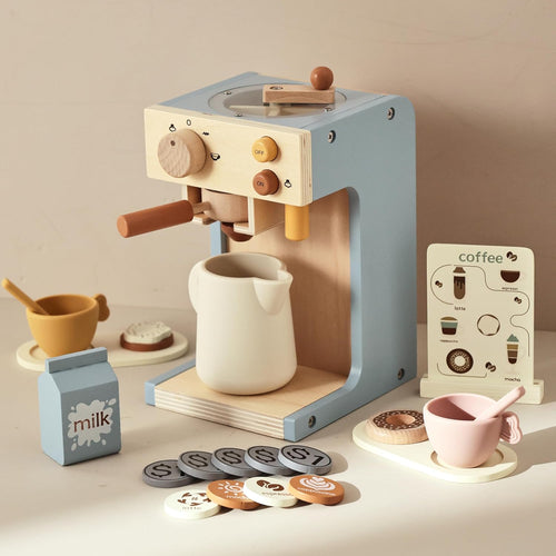 Cafetera de Madera para Niños