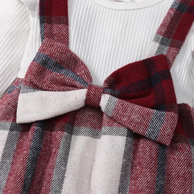 Set Navideño Clara Mameluco, Overol y Diadema