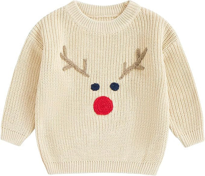 Suéter Tejido de Reno para Bebé