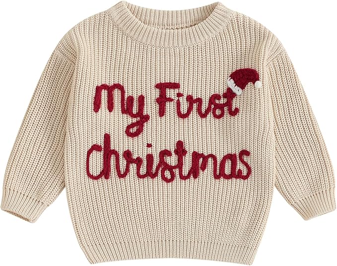 Suéter Tejido “My First Christmas”