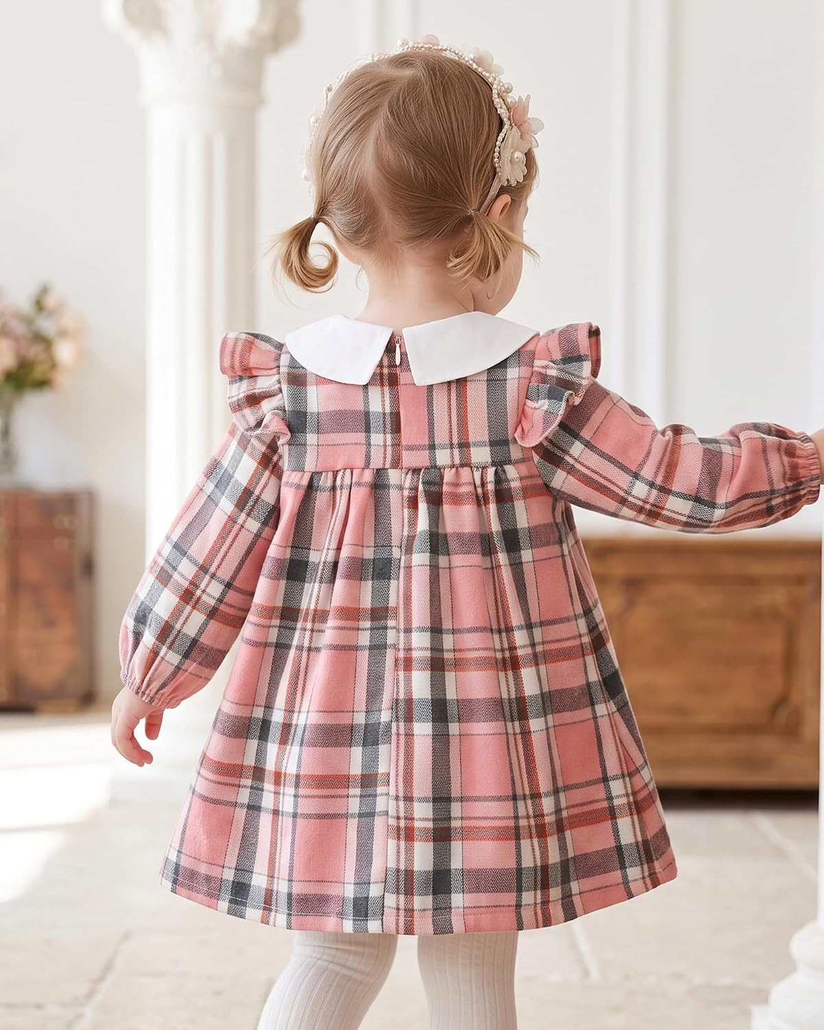 Vestido Rebeca de Cuadros - Cuadros Rosa