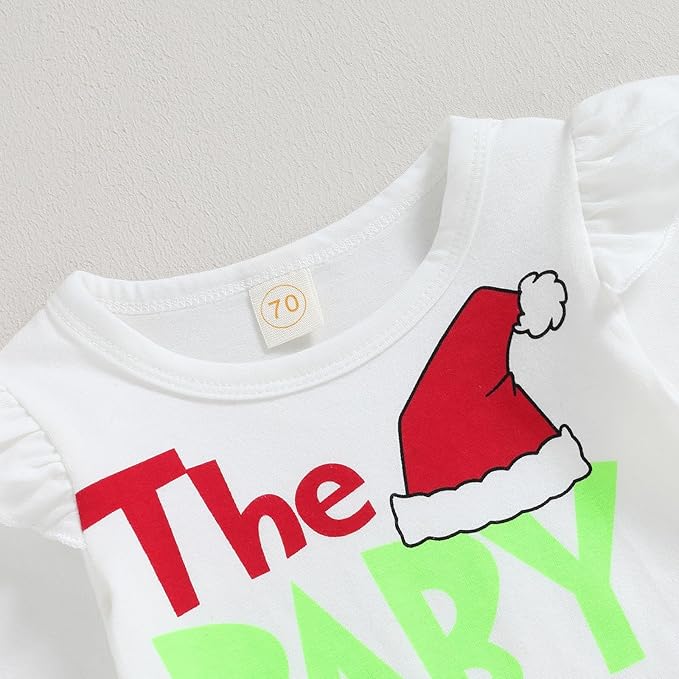 Set Navideño Mameluco, Pantalón y Diadema