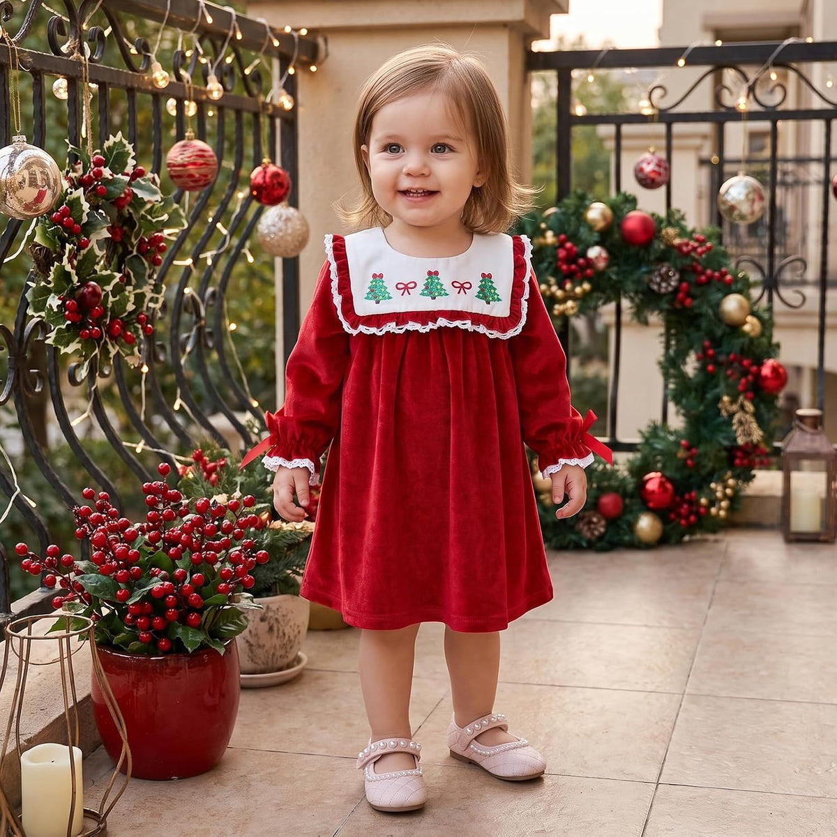 Vestido Zoe Arbolitos de Navidad
