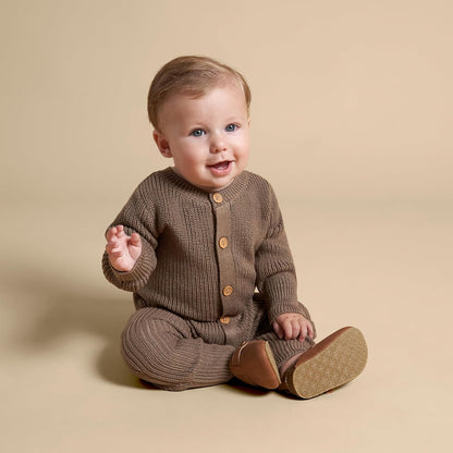 Set Mameluco y Gorro Tejido Teddy
