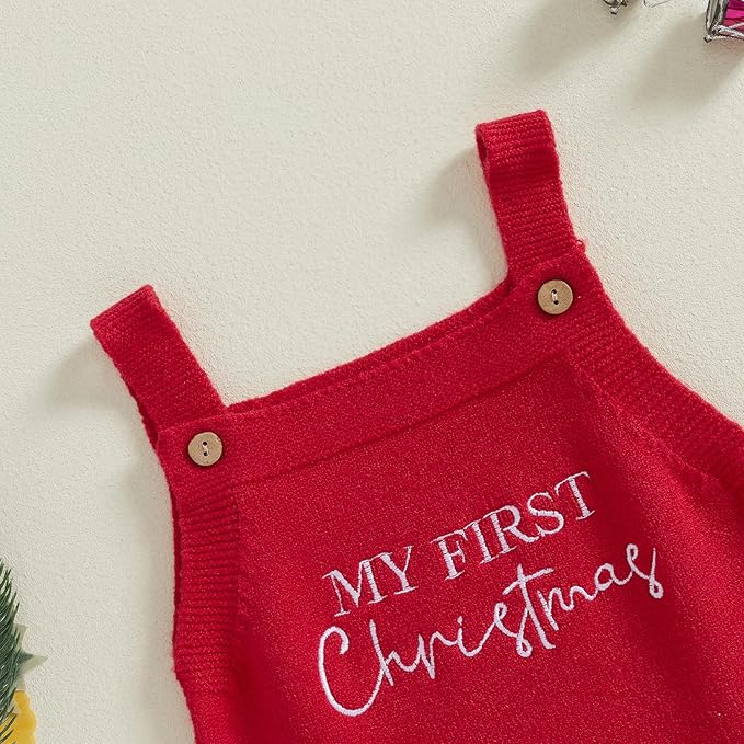 Mameluco Tejido Belle “My First Christmas”